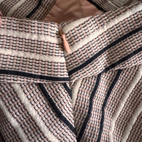 Ann Taylor Loft Skirt Womens 8 NEW A Line Woven Preppy Academia Tweed Retro 70s‎ - Picture 5 of 7